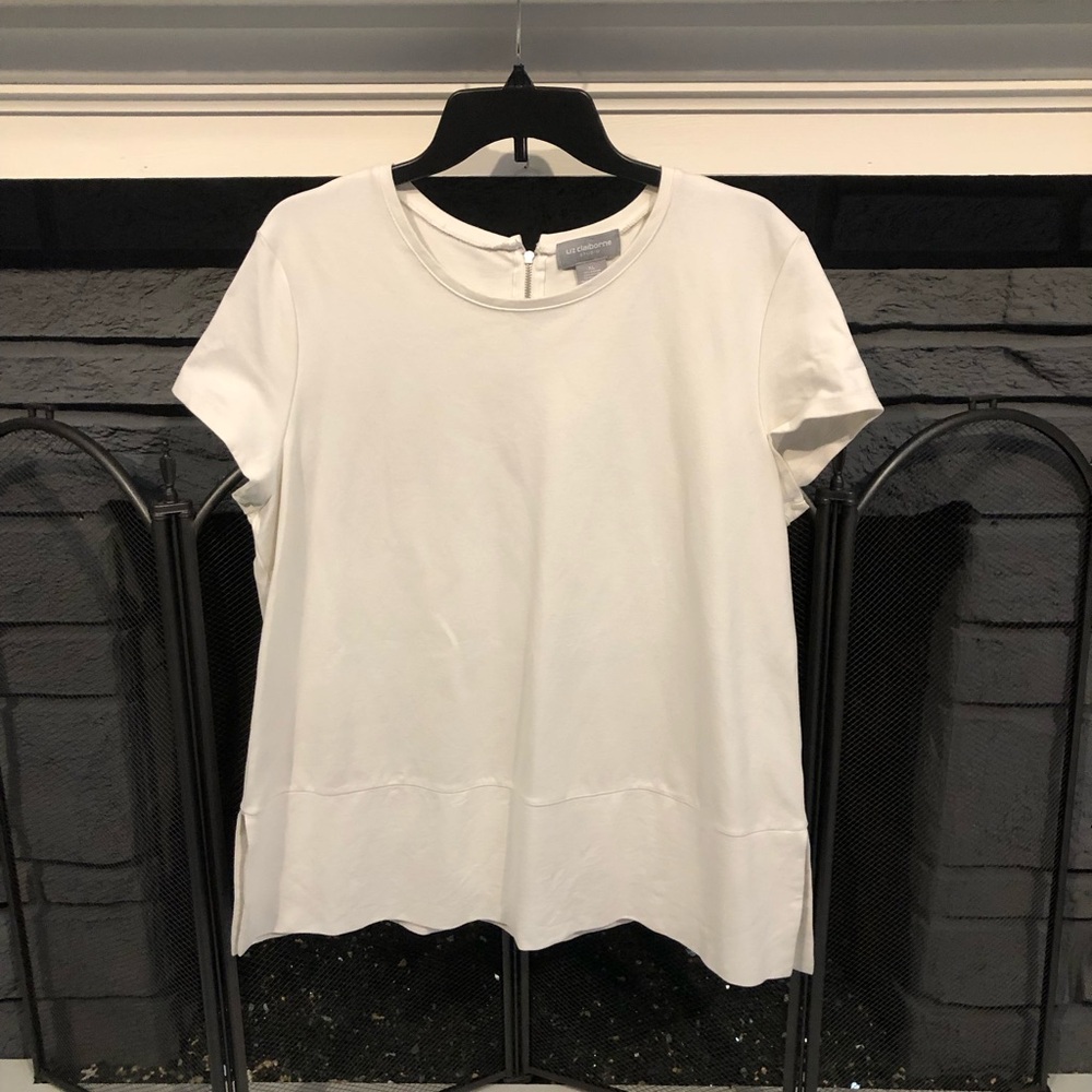 Liz Claiborne Zipper Back Top